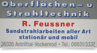 Oberflchen und Sandstrahltechnik Feussner